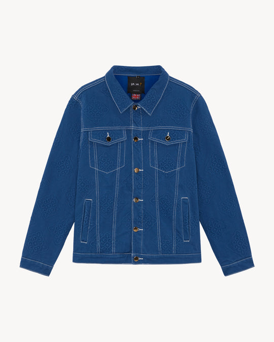 SHEM EMBOSSED DENIM JACKET