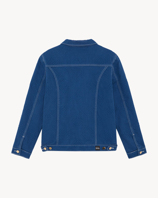 SHEM EMBOSSED DENIM JACKET