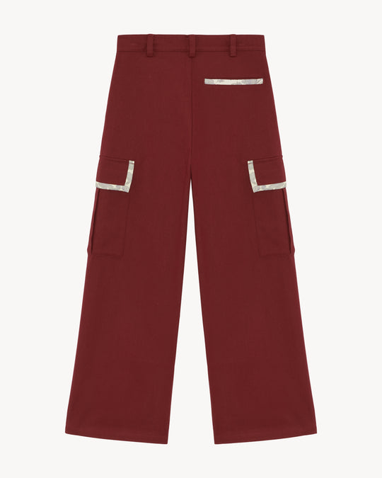 ANGELO TWILL/SILK CARGO PANTS