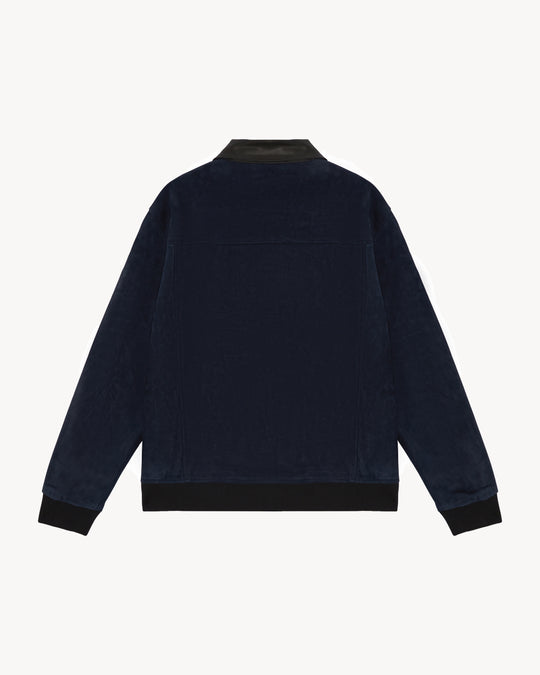 RHODE BLUE CASHMERE SUEDE JACKET