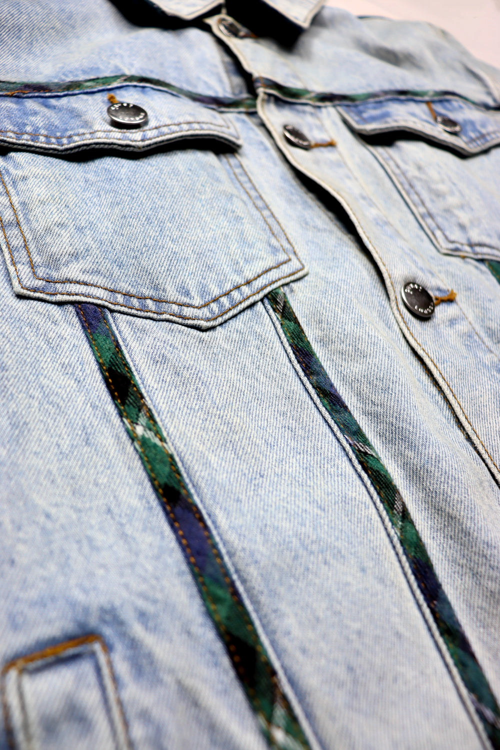 OBAN TARTAN DENIM JACKET