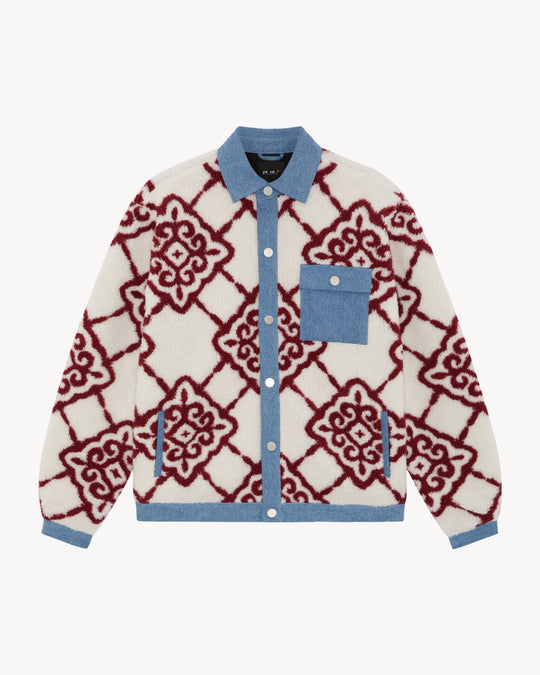 SHEM DENIM/FLEECE JACKET