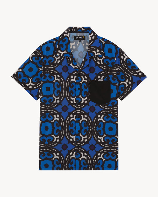 L’OUZBEK PRINTED CUBAN SHIRT