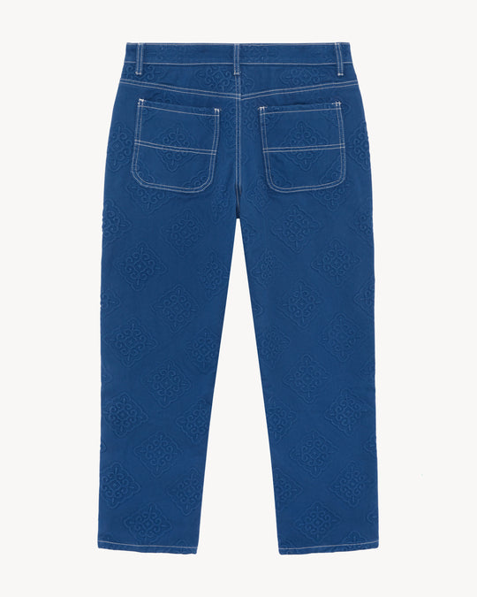 SHEM EMBOSSED DENIM JEANS