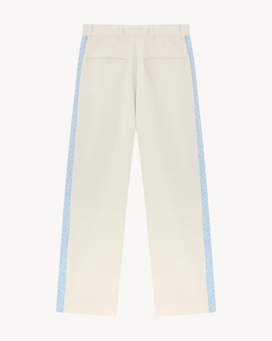 DARBY IVORY TWEED TROUSERS