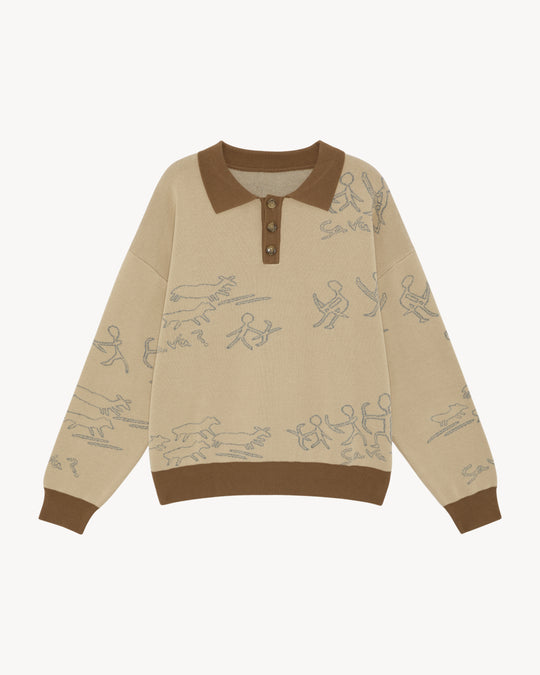 KAAF KNITTED RUGBY SWEATER