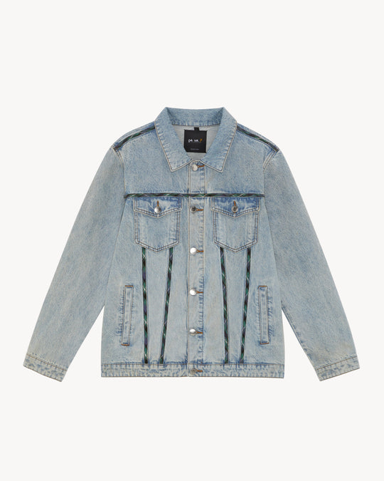 OBAN TARTAN DENIM JACKET