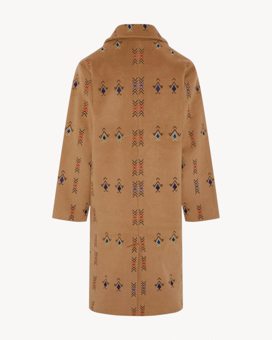 AMAZIGH EMBROIDERED WOOL COAT