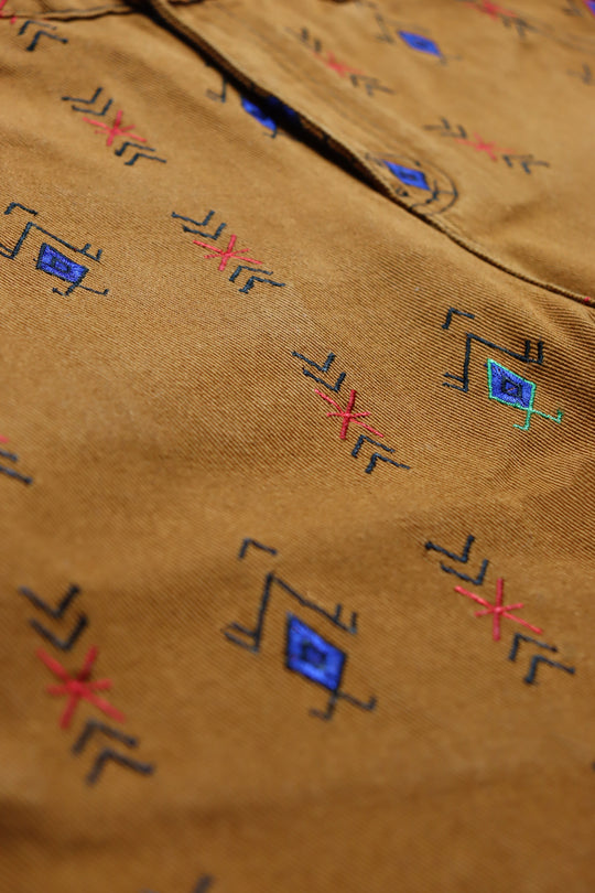 AMAZIGH EMBROIDERED DENIM JEANS