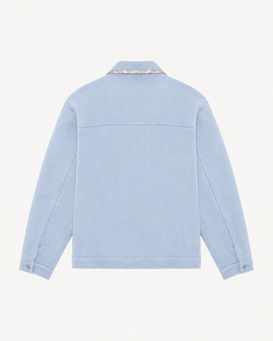 ANGELO BLUE WOOL/SILK JACKET
