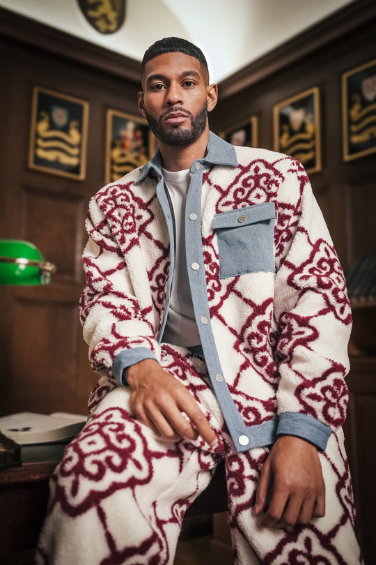 SHEM DENIM/FLEECE JACKET