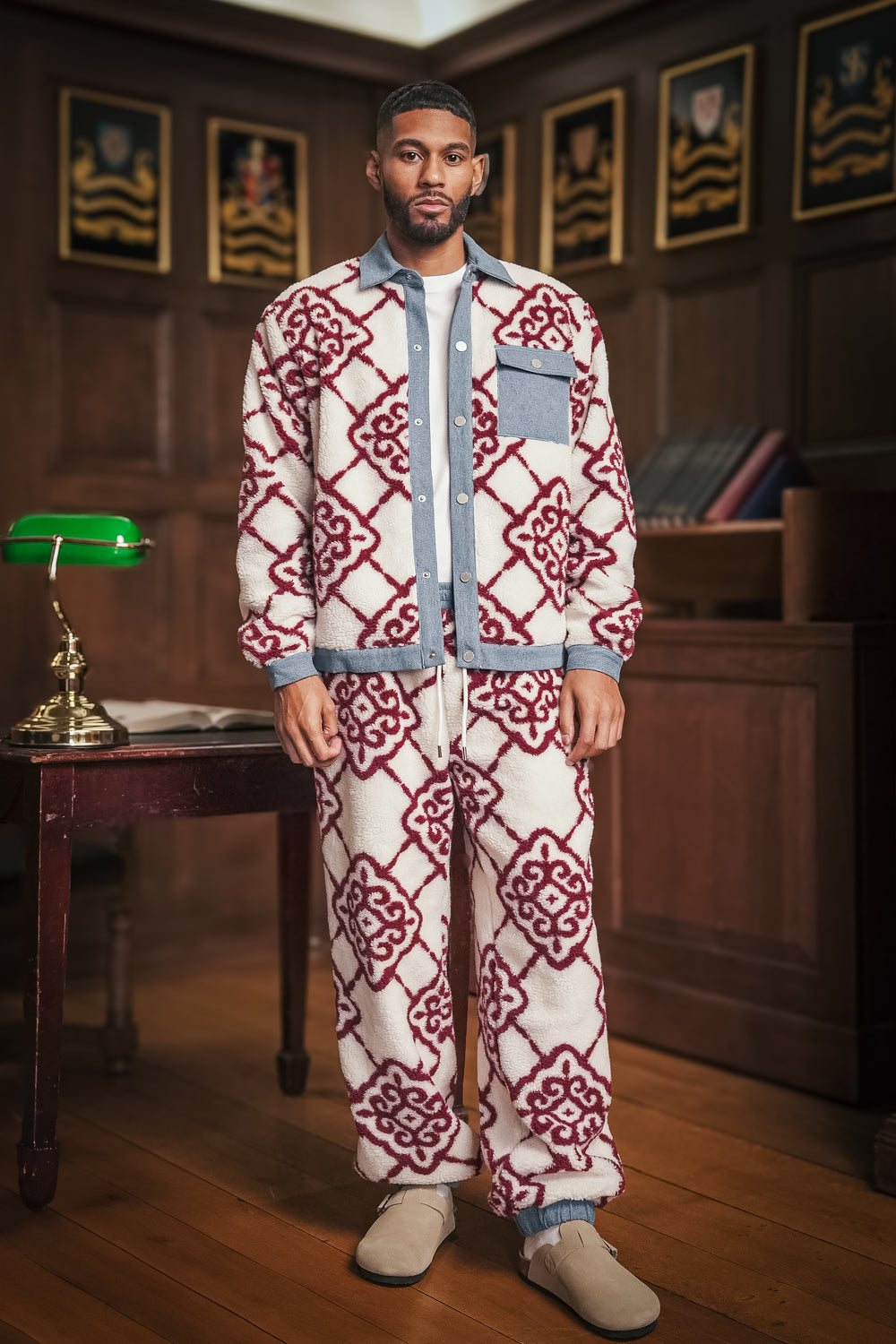 SHEM DENIM/FLEECE PANTS