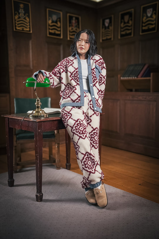 SHEM DENIM/FLEECE PANTS