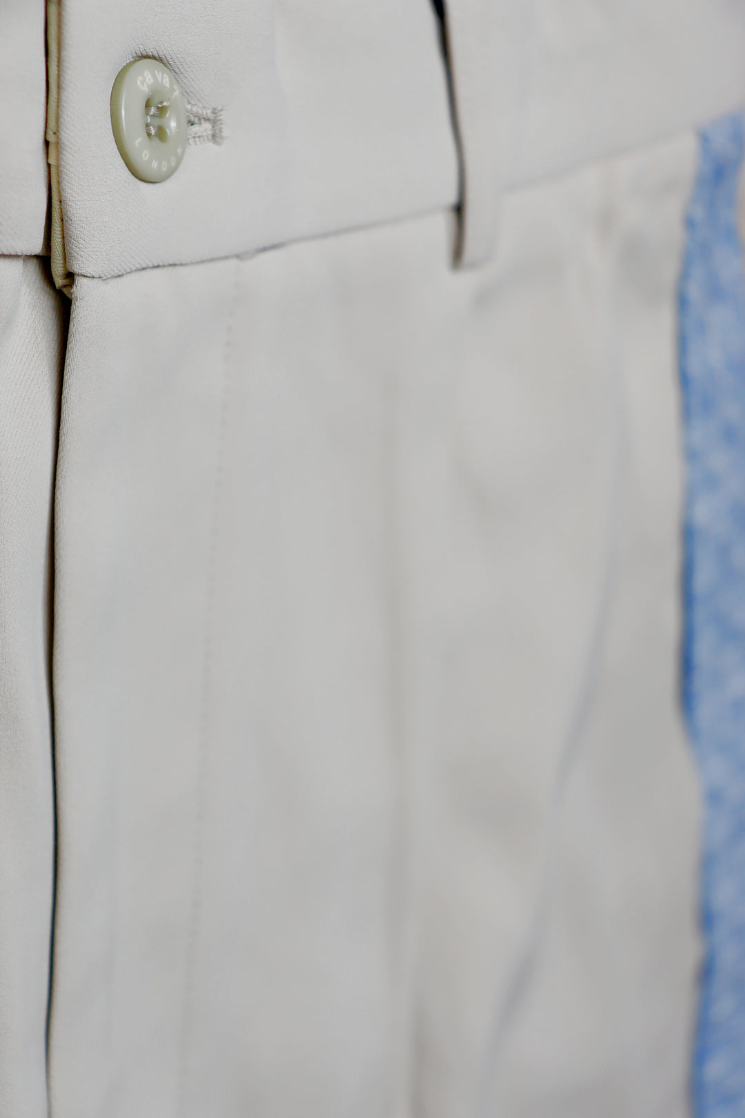 DARBY IVORY TWEED TROUSERS