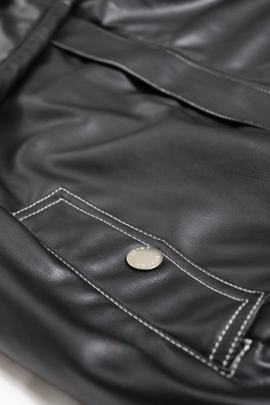 Belve Vegan Leather Jacket