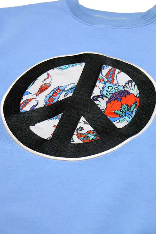 ZEBA PRINT EMBROIDERED SWEATSHIRT