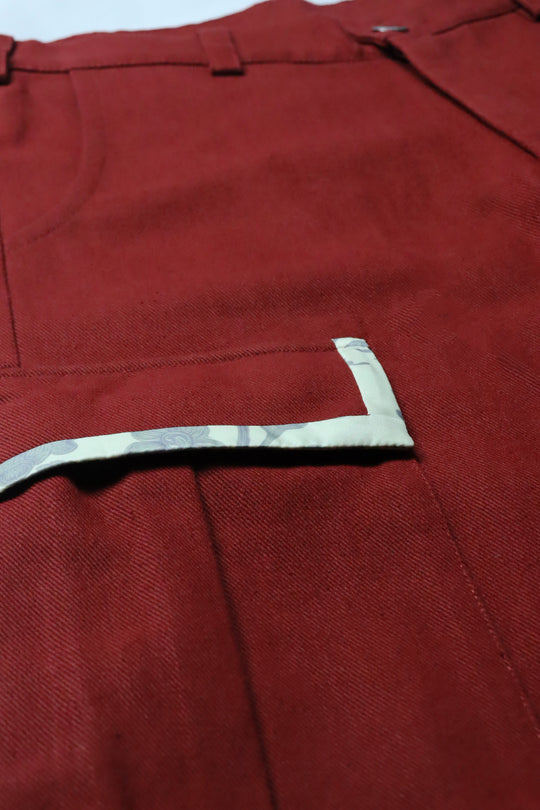 ANGELO TWILL/SILK CARGO PANTS