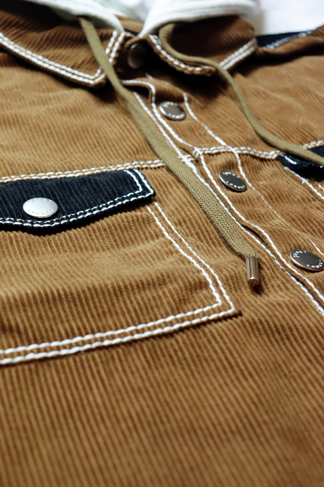 BONNI HOODED CORDUROY SHACKET