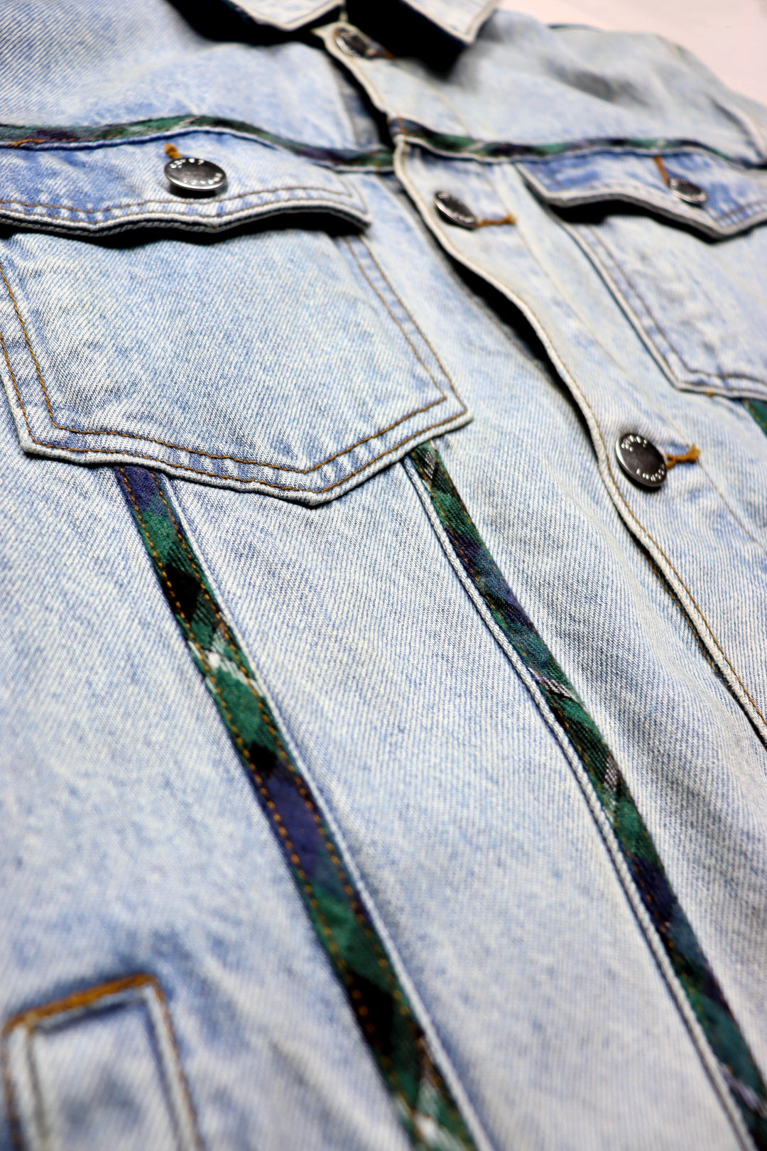 OBAN TARTAN DENIM JACKET