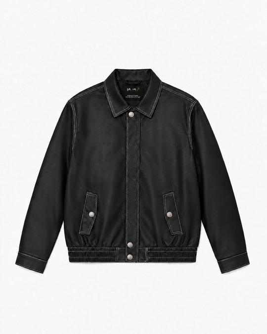SOIS TOI-MÊME VEGAN LEATHER JACKET