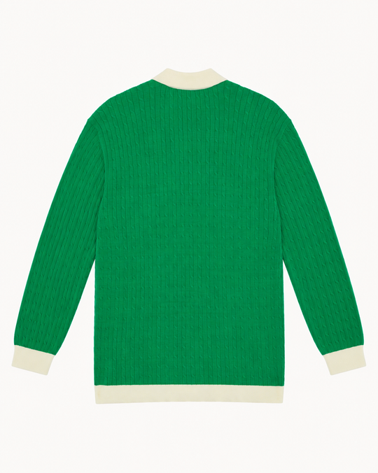OBAN CASHMERE KNIT RUGBY