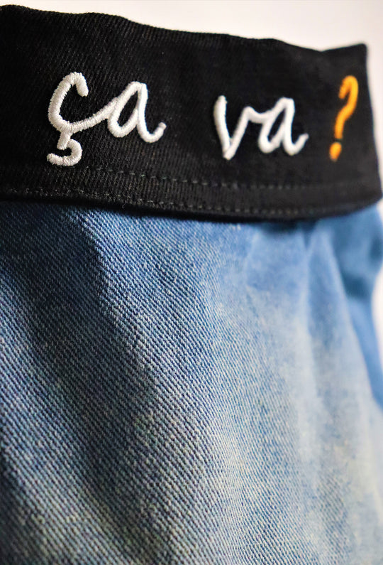 Le Crâne Denim Sleeveless Jacket